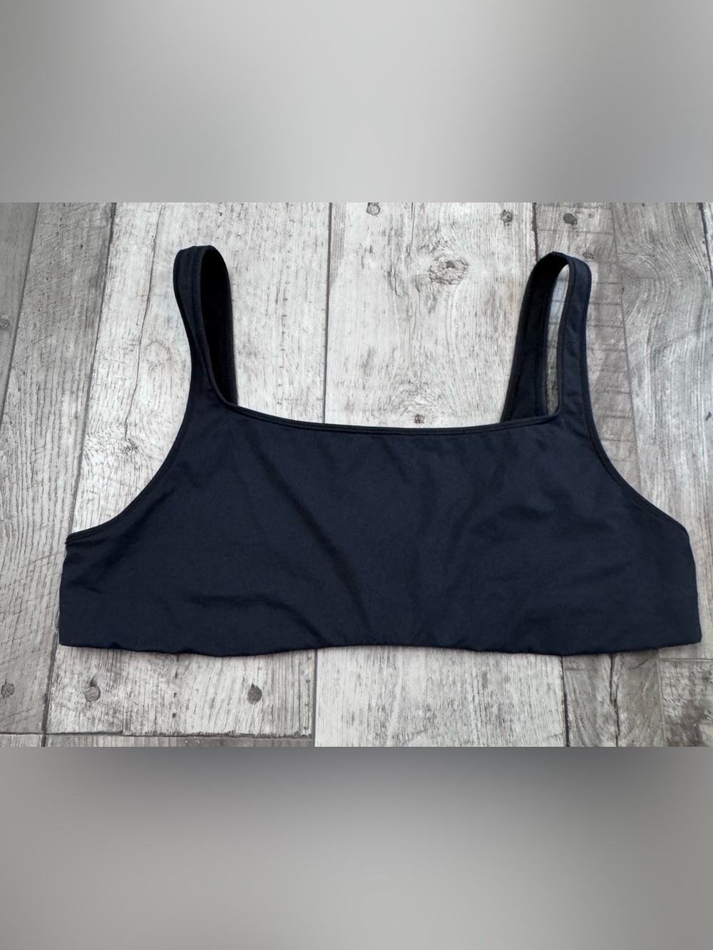 Skims Vintage Black Seamless Cami Bra Bralette 2XL Obsidian